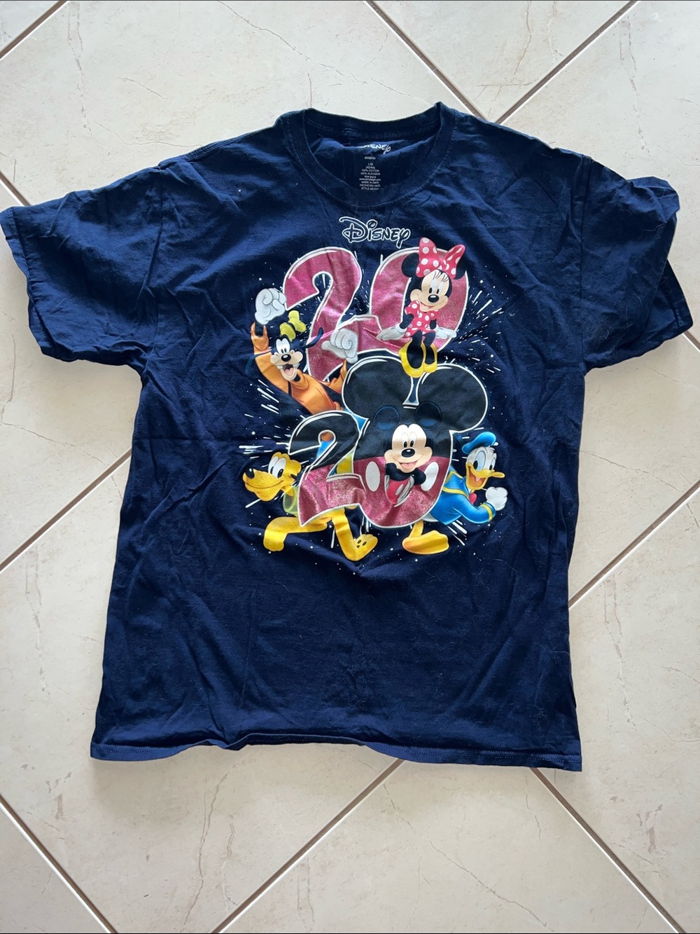 Disney Navy Mickey & Friends 90s Style Graphic Tee